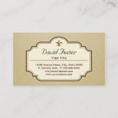 カスタムフランスのパリマカロンデザートストア 名刺 (裏面)