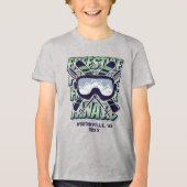 カスタムフリースタイルスキー場名 トライブレンドＴシャツ (正面)