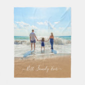 カスタムフリースブランケットご家族の写真プレゼント フリースブランケット (正面)