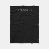 カスタムフリースブランケットパーソナライズされたギフト男性へ フリースブランケット (正面)