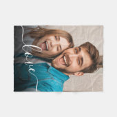 カスタムフリースブランケット写真と文字 フリースブランケット (正面(横))