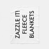 カスタムフリースブランケット空白のテンプレート フリースブランケット (正面)