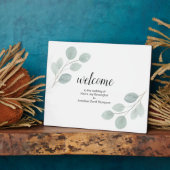 カスタムフリー立ち結婚歓迎の看板 フォトプラーク (側面)