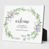 カスタムフリー立ち結婚歓迎サイン フォトプラーク (側面)