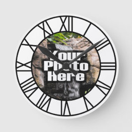 カスタムフルカラークロックのローマ数字 ラウンド壁時計