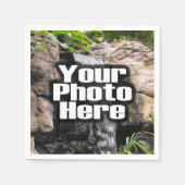 カスタムフルカラーパーソナライズされた スタンダードカクテルナプキン (正面)