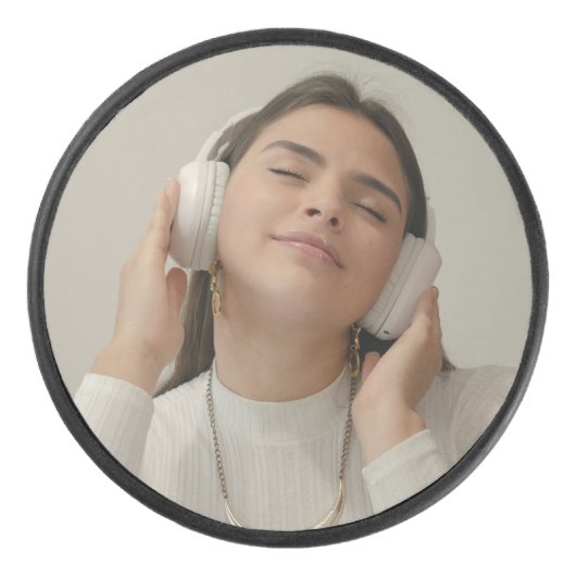 カスタムフルフォトモダン アイスホッケーパック (正面)