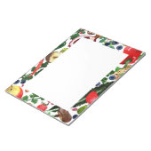 カスタムフルーツベギーの水の色の食料品縁どのリスト ノートパッド (アングル)