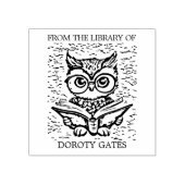 カスタムフル蔵書票 ラバースタンプ (インプリント)