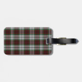 カスタムフレイザードレスタータンチェック格子付き荷札 ラゲッジタグ (裏面横)