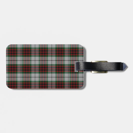 カスタムフレイザードレスタータンチェック格子付き荷札 ラゲッジタグ (裏面横)