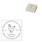 カスタムフレッシュエッグズファミリーファーム ラバースタンプ (押印)