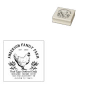 カスタムフレッシュエッグズファミリーファーム ラバースタンプ (押印)