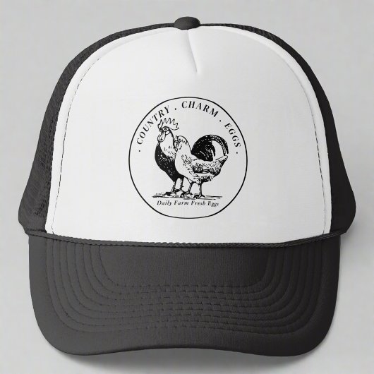 カスタムフレッシュオーガニックエッグズファームハウスビジネス キャップ