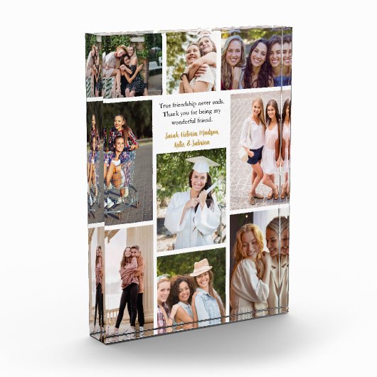 カスタムフレンズコラージュフレンドシップ引用文 フォトブロック (左)