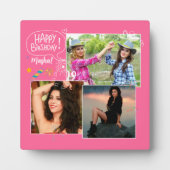 カスタムフレンドハッピーバースデーフォトコラージュ フォトプラーク (正面)