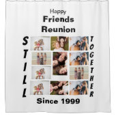 カスタムフレンド懇親会11フォトコラージュ シャワーカーテン (正面)