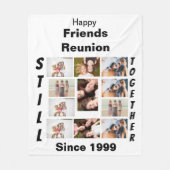 カスタムフレンド懇親会11フォトコラージュ フリースブランケット (正面)