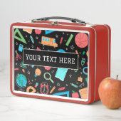 カスタムフレーズ名学校の用品メタルランチボックス メタルランチボックス (インサイチュ)