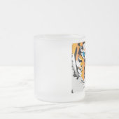 カスタムフロストマグトラ・オレンジ霜ガラスコーヒー フロストグラスマグカップ (中央)