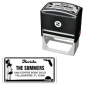 カスタムフロリダライセンスプレート差出人住所スタンプ セルフインキングスタンプ (インサイチュ)