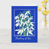 カスタムフロント考えスノードロップ カード (黄色い花)