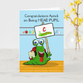 カスタムフロント、おめでとう瞳孔、昆虫 カード (黄色い花)