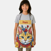 カスタムフローラエプロン女子パーソナライズされたシェフ エプロン (インサイチュ)