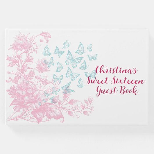 カスタムフローラガーリーSweet sixteen ゲストブック (正面)