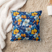 カスタムフローラスパ名パーソナライズされた枕 クッション (ブランケット)