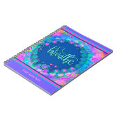 カスタムフローラハートおもしろい呼吸カラフル ノートブック (左側)