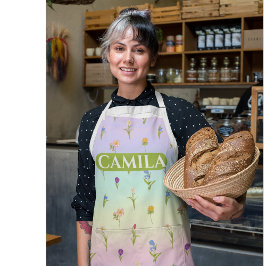 カスタムフローラパターン（の模様が）あるエプロン エプロン