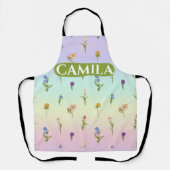 カスタムフローラパターン(の模様が)あるエプロン エプロン (正面)