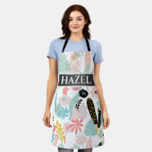 カスタムフローラパターン(の模様が)あるエプロン エプロン (着用した状態)