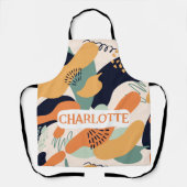 カスタムフローラパターン(の模様が)あるエプロン エプロン (正面)