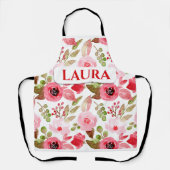 カスタムフローラパターン(の模様が)あるエプロン エプロン (正面)