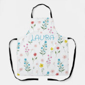カスタムフローラパターン(の模様が)あるエプロン エプロン (正面)