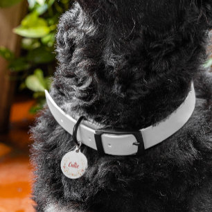 カスタムフローラパーソナライズされたドッグペットタグワイルドフラワー ペット　ネームタグ