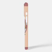 カスタムフローラピンクパーソナライズされた色 Case-Mate iPhoneケース (裏面 / 左)