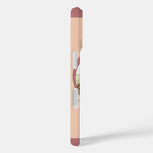 カスタムフローラピンクパーソナライズされた色 Case-Mate iPhoneケース (裏面 / 右)