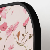 カスタムフローラピンクモノグラムピックボールパドル ピックルボールラケット (左詳細)