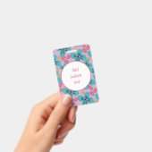 カスタムフローラピンク名の母 バッジ (手持ち)