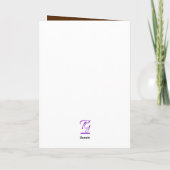 カスタムフローラファミリーレシピママ母の日 カード (裏面)