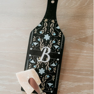 カスタムフローラブルーフォークアートチャルキュテリー カッティングボード