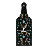 カスタムフローラブルーフォークアートチャルキュテリー カッティングボード (正面)