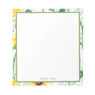 カスタムフローラメモ帳 ノートパッド