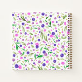 カスタムフローラメモ帳 – パーソナライズされた Gift for Mom ノートブック (裏面)