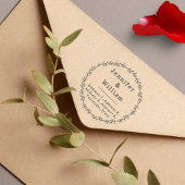 カスタムフローラリース差出人住所 ラバースタンプ