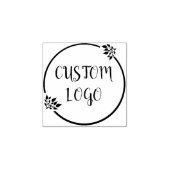 カスタムフローラロゴ ラバースタンプ (インプリント)