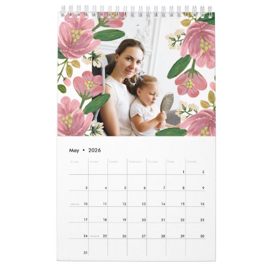 カスタムフローラ予定表 カレンダー (5月 2026)